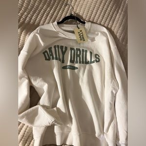 Daily Drills Oversized Sport Crew: NWT